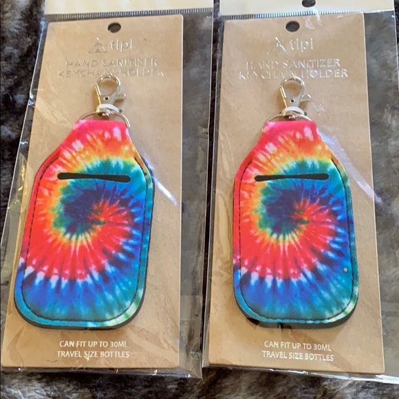 Hand Sanitizer Holder- Tie-Dyed Keychains - Picture 2 of 2